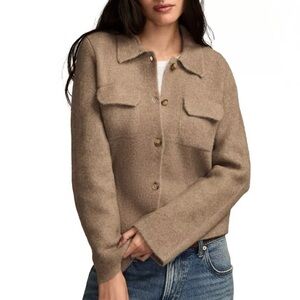 Lucky Brand
Long Sleeve Two-Pocket Collared Cardigan